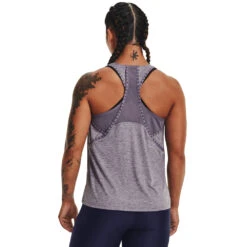 'Under Armour' Women's Knockout Mesh Back Tank - Club Purple